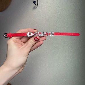 SWIFTIE Diamond Leather Bracelet Kansas City Chiefs